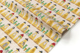 Japanese Fabric Alien Abduction Disco Cats - A - 50cm